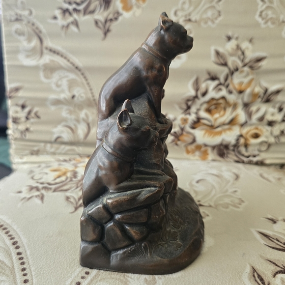 Antique Bronze Boston Terrier Bookends *READ DESCRIPTION* - Picture 10 of 14